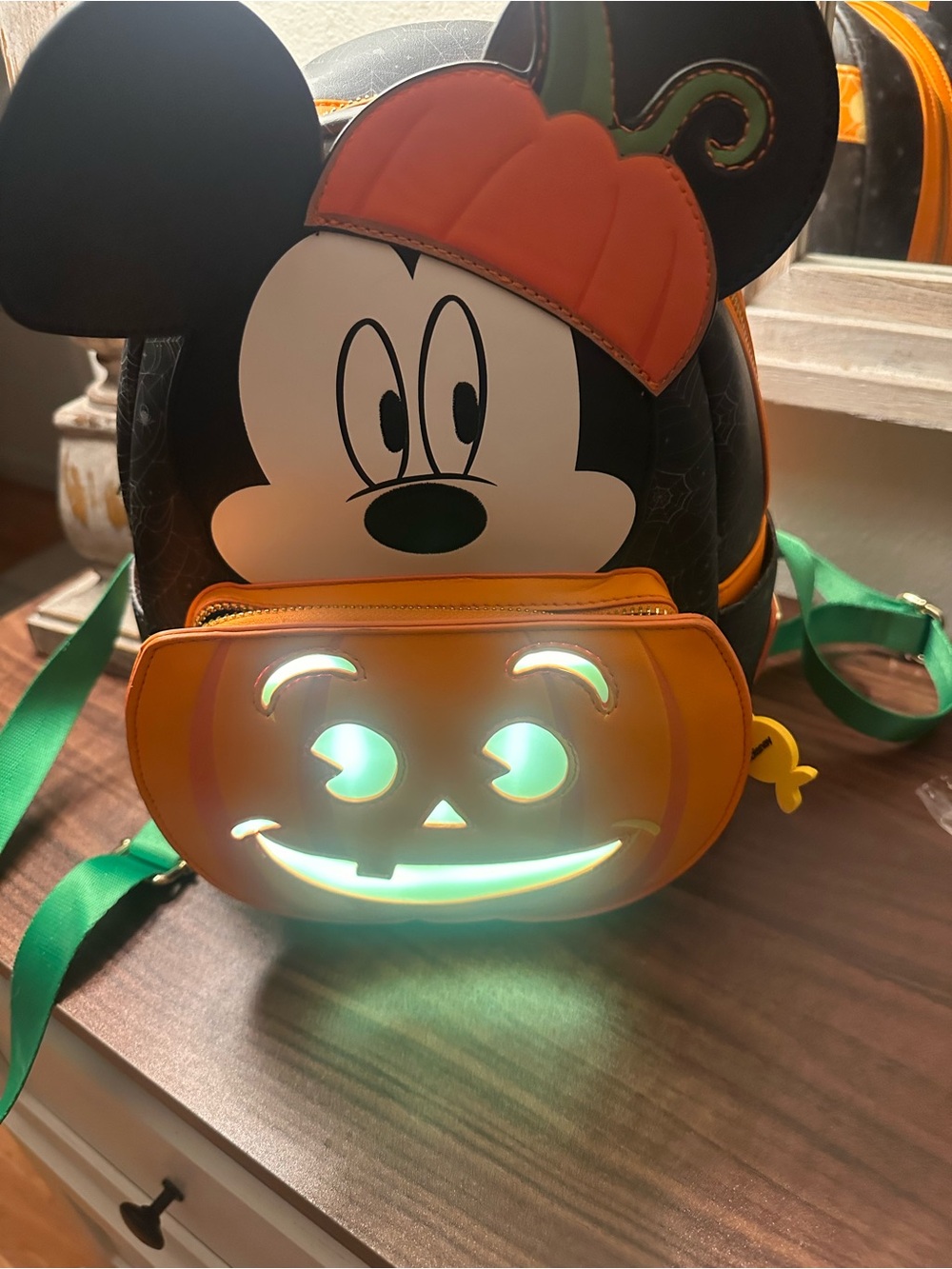 Halloween Mickey Pumpkin backpack - Orange & Black - Picture 5 of 5